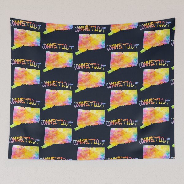 Item preview, Connecticut State Pride, Vibrant Watercolor Silhouette designed and sold by mashmosh.