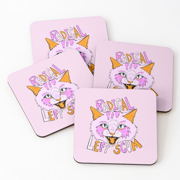 Item preview, New Proud Radical - proud progressive liberal cat  designed and sold by crestfallenmermaid.