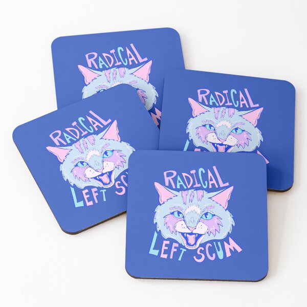 Item preview, New Proud Radical Left Cat - proud progressive liberal cat  designed and sold by crestfallenmermaid.