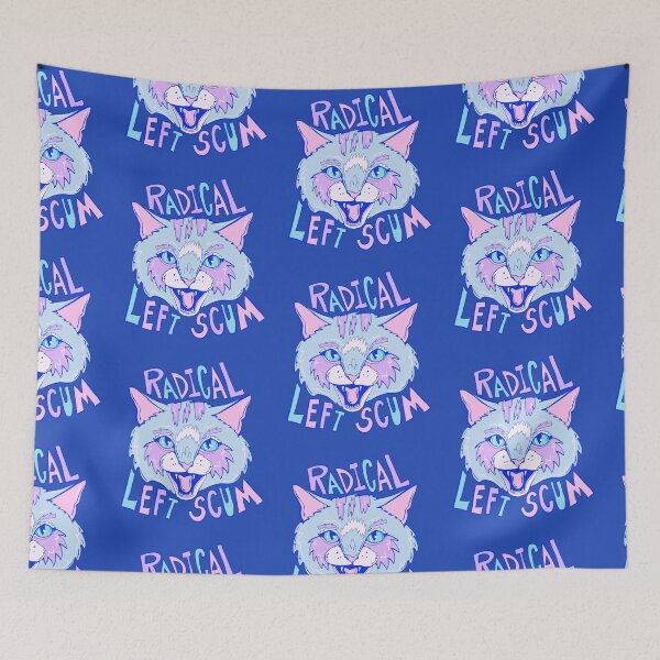 Item preview, New Proud Radical Left Cat - proud progressive liberal cat  designed and sold by crestfallenmermaid.