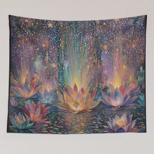 Item preview, Lotus Festival Beneath the Firework Sky designed and sold by afrancisCL.