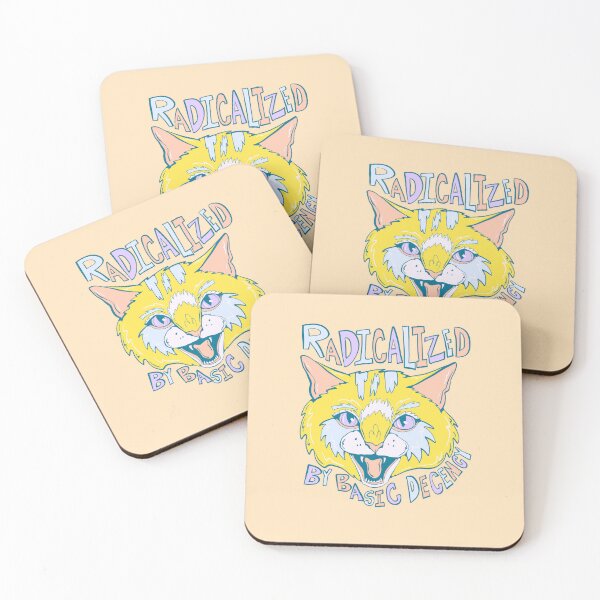 Item preview, Basic Decency- Proud Radical Left Cat - proud progressive liberal cat  designed and sold by crestfallenmermaid.