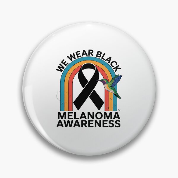 Item preview, Hummingbird We Wear Black Ribbon Melanoma Cancer Awareness  designed and sold by Rrettgison.