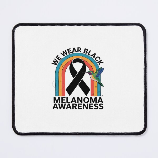 Item preview, Hummingbird We Wear Black Ribbon Melanoma Cancer Awareness  designed and sold by Rrettgison.