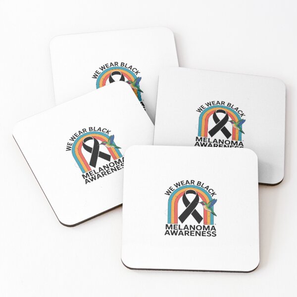 Item preview, Hummingbird We Wear Black Ribbon Melanoma Cancer Awareness  designed and sold by Rrettgison.