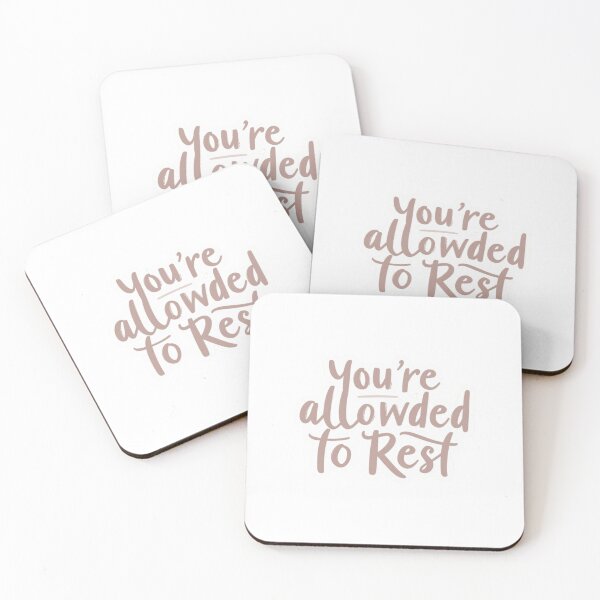 Item preview, You’re Allowed to Rest Mental Health Sticker designed and sold by TrackinDaTrends.