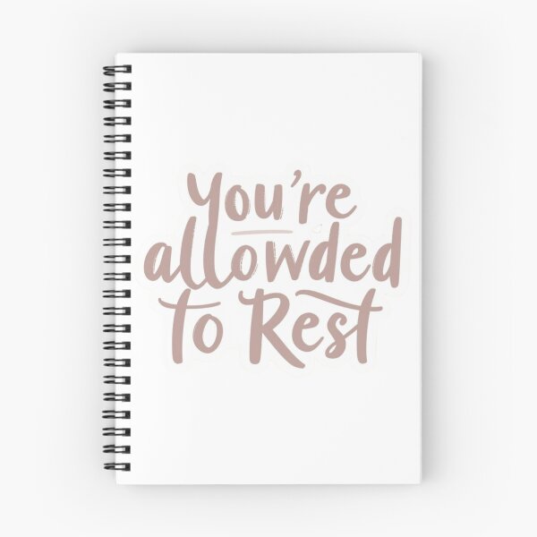 Item preview, You’re Allowed to Rest Mental Health Sticker designed and sold by TrackinDaTrends.