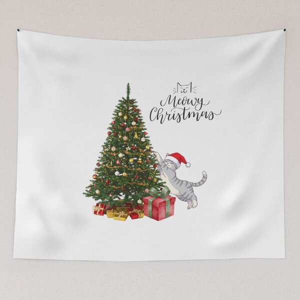 Item preview, Meowy Christmas designed and sold by zerothreestd.