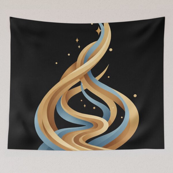 Item preview, Golden Spiral Ascension Art – Minimalist Spiritual Growth Wall Decor | Percent Exclusive designed and sold by MonaRose_Art.