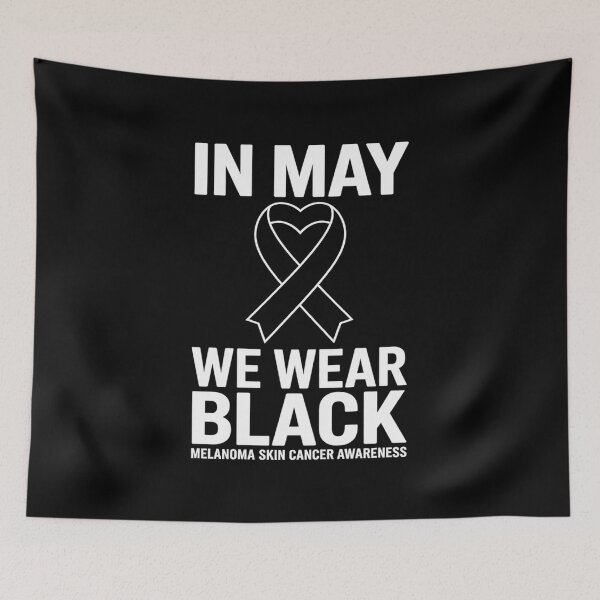 Item preview, Heart In May We Wear Black Skin Cancer Melanoma Awareness designed and sold by Rrettgison.
