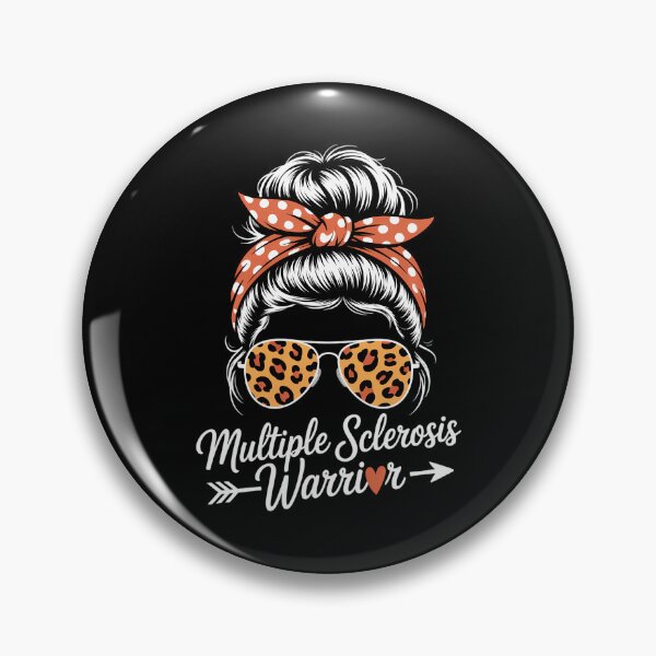 Item preview, MS Messy Bun Multiple Sclerosis Awareness designed and sold by comptorasunfia.