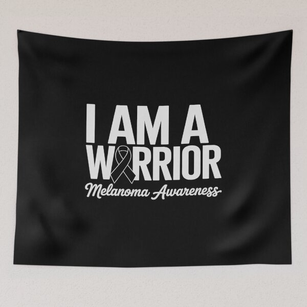 Item preview, I Am Warrior  Melanoma Awareness Skin Cancer  designed and sold by Rrettgison.