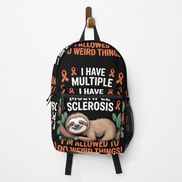 Item preview, MS Multiple Sclerosis Awareness Ribbon Sloth designed and sold by comptorasunfia.