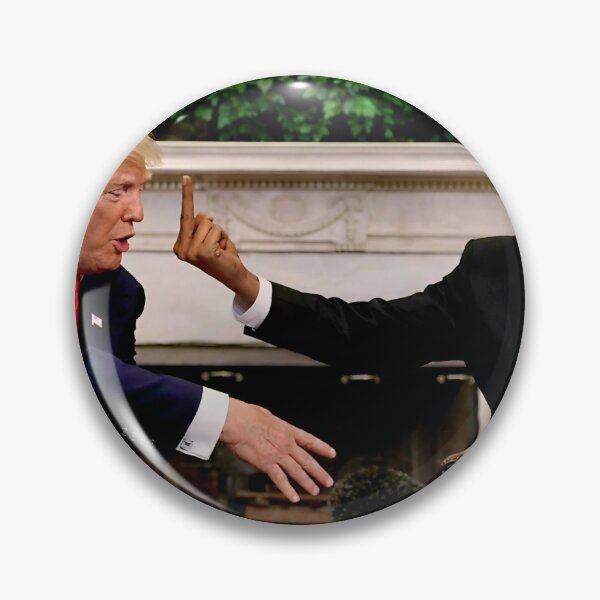 Item preview, Mr. X giving Donald J the finger designed and sold by Jap Johnson.