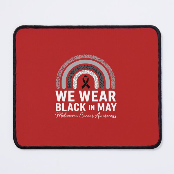 Item preview, In May We Wear Black Melanoma Cancer Awareness Rainbow designed and sold by Rrettgison.