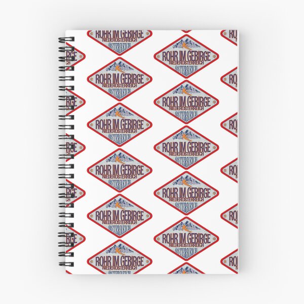 Artikelvorschau, Rohr im Gebirge, Niederösterreich, Österreich, Österreich, Vintage-Skiabzeichen-Design entworfen und verkauft von Wanderful-roads.
