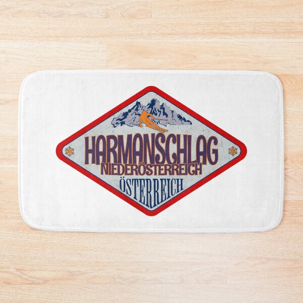 Item preview, Harmanschlag, Niederösterreich, Osterreich, Austria, Vintage skiing badge design designed and sold by Wanderful-roads.