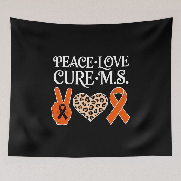 Item preview, Multiple Sclerosis Awareness Peace Love Cure MS designed and sold by comptorasunfia.