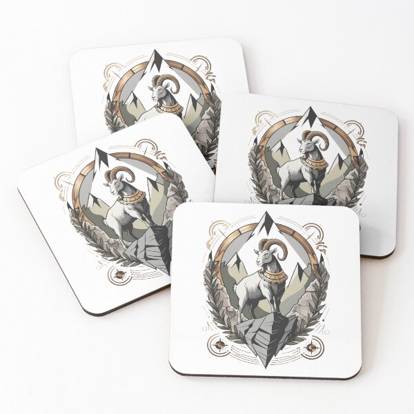 Item preview, Capricorn Zodiac Art - Ambition & Discipline - Mystical Goat Design by LaLi Designs designed and sold by LaLi-Designs.