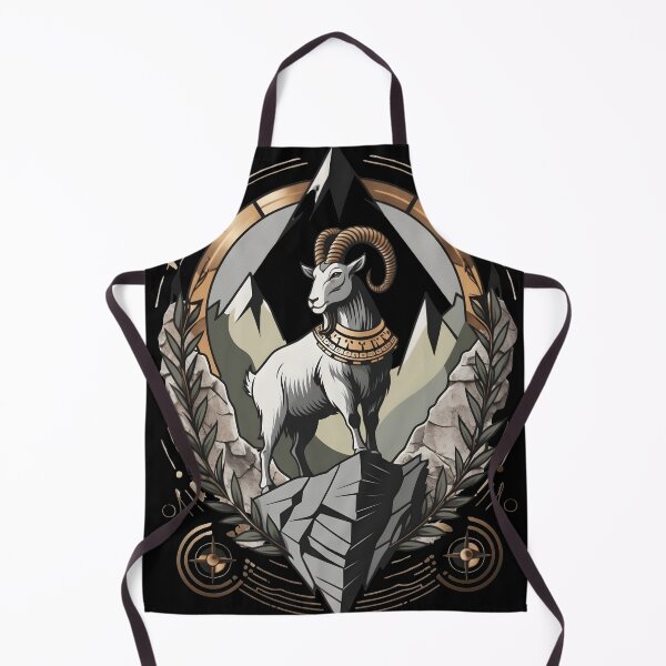 Item preview, Capricorn Zodiac Art - Ambition & Discipline - Mystical Goat Design by LaLi Designs designed and sold by LaLi-Designs.