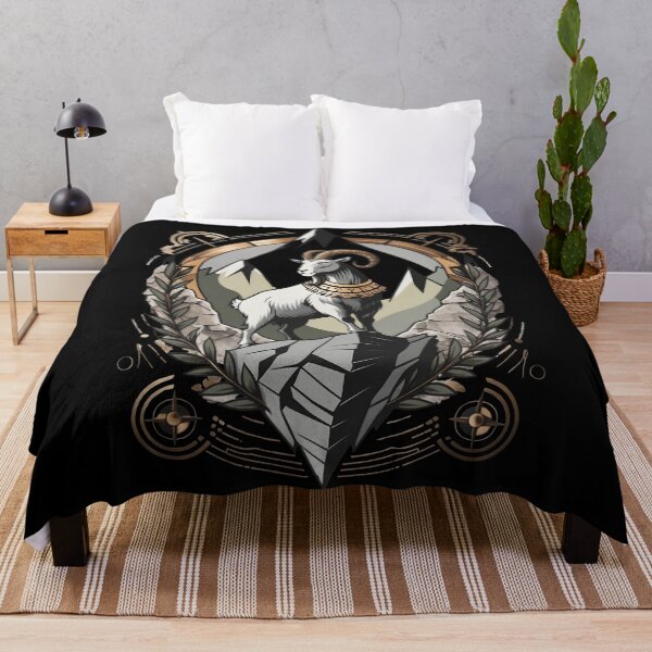 Item preview, Capricorn Zodiac Art - Ambition & Discipline - Mystical Goat Design by LaLi Designs designed and sold by LaLi-Designs.