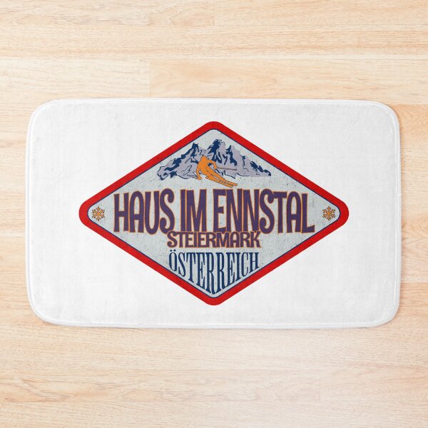 Item preview, Haus im Ennstal, Steiermark, Osterreich, Austria, Vintage skiing badge design designed and sold by Wanderful-roads.