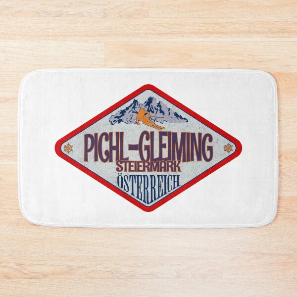 Item preview, Pichl-Gleiming, Steiermark, Osterreich, Austria, Vintage skiing badge design designed and sold by Wanderful-roads.