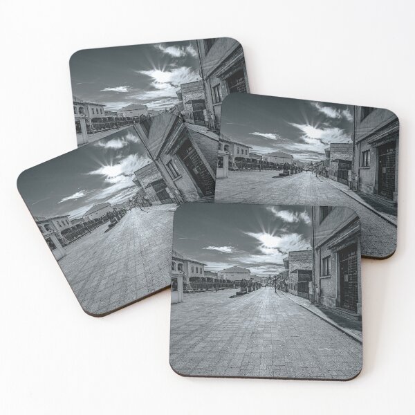 Item preview, Black and White Street with Sunstar designed and sold by Rabee Khalil Photography.
