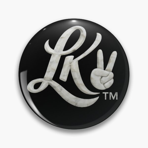 Item preview, LK MONOGRAM - White Marble Texture - (Big Style) Luxury Logo designed and sold by Urban-InkStudio.