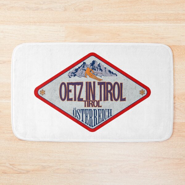 Item preview, Oetz in Tirol, Tirol, Osterreich, Austria, Vintage skiing badge design designed and sold by Wanderful-roads.