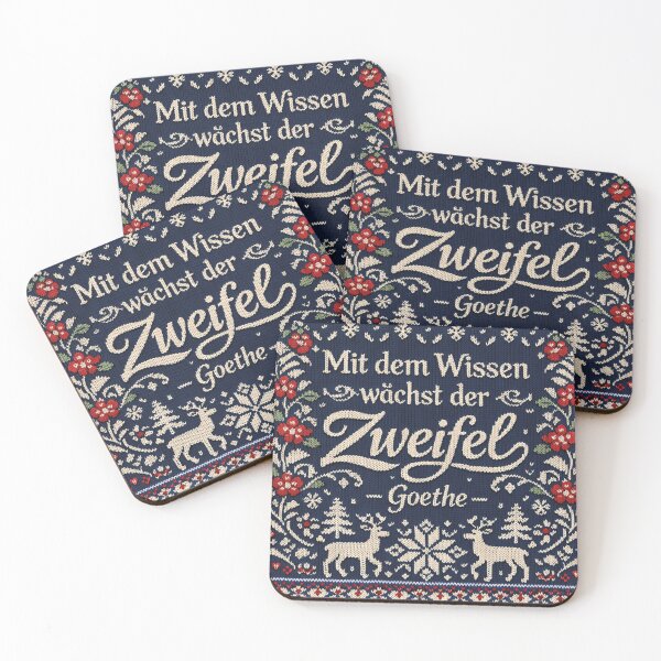 Item preview, With knowledge comes doubt, Goethe designed and sold by Mauswohn.