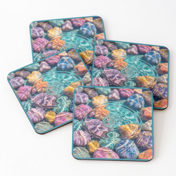 Item preview, Colorful Rocks in Shallow Water designed and sold by Tridentulus.