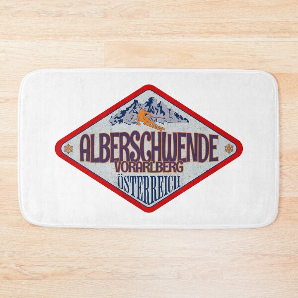 Item preview, Alberschwende, Vorarlberg, Osterreich, Austria, Vintage skiing badge design designed and sold by Wanderful-roads.