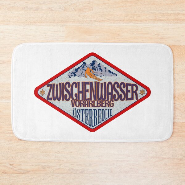Item preview, Zwischenwasser, Vorarlberg, Osterreich, Austria, Vintage skiing badge design designed and sold by Wanderful-roads.