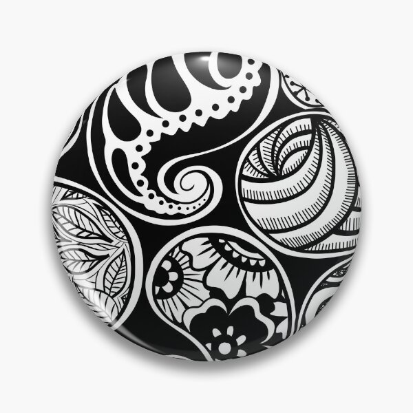 Item preview, Paisley henna design in black and white designed and sold by ZeborahGrace.