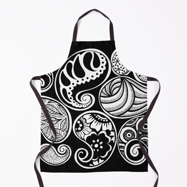 Item preview, Paisley henna design in black and white designed and sold by ZeborahGrace.