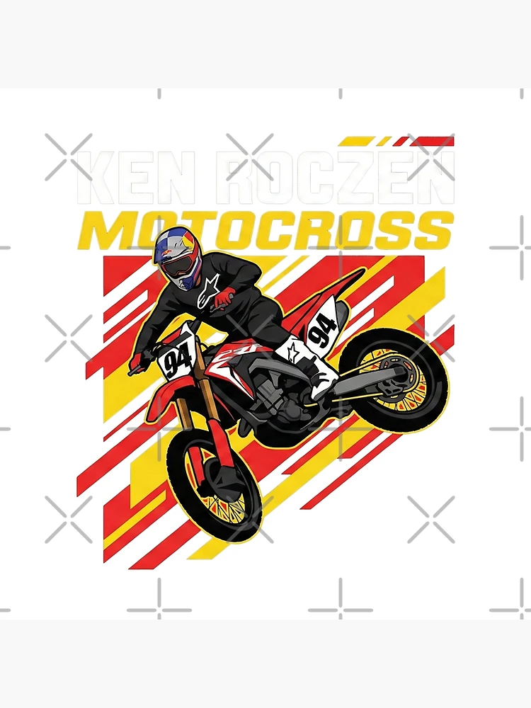 Aperçu 2 sur 2. Impression rigide avec l'œuvre Ken Roczen créée et vendue par Nice En.