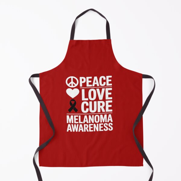 Item preview, Melanoma Cancer Awareness Peace Love Cure Black Ribbon  designed and sold by Rrettgison.