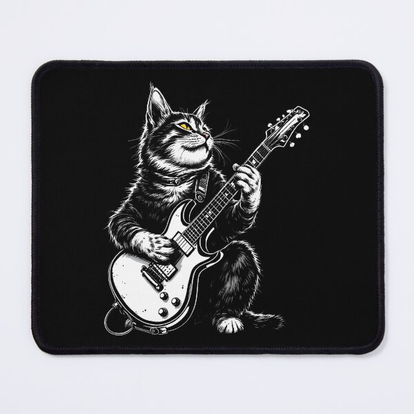 Item preview, Cat Playing Guitar Rock Cat designed and sold by LunaDangelo.