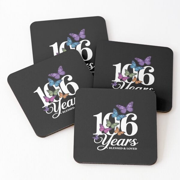 Item preview, 106 Years Blessed And Loved Butterfly 106th Birthday Women designed and sold by TAYLOROUSDALE.