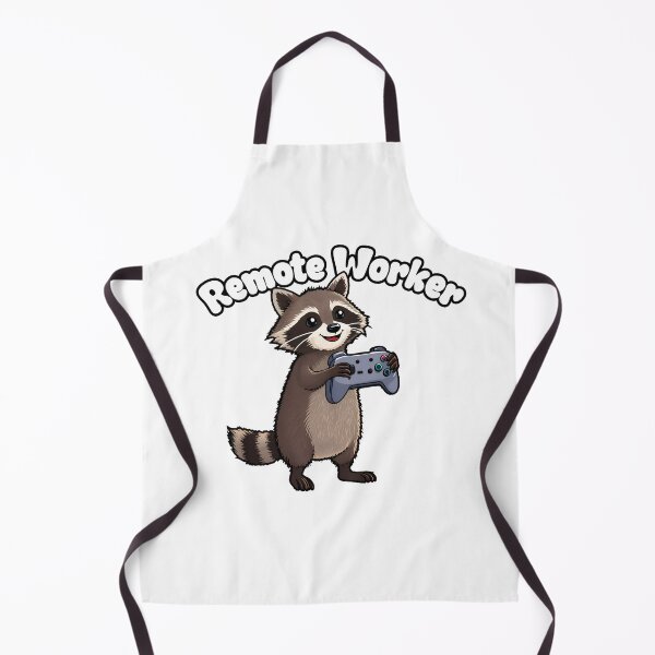 Item preview, Remote Worker Gamer Raccoon designed and sold by MultiTrinkets.