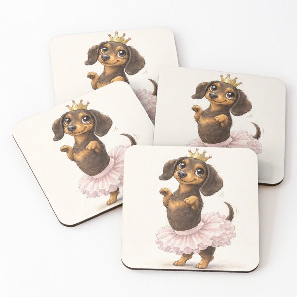 Item preview, Dachshund Ballerina Princess – Cute Sausage Dog in Pink Tutu designed and sold by Darlin8888.