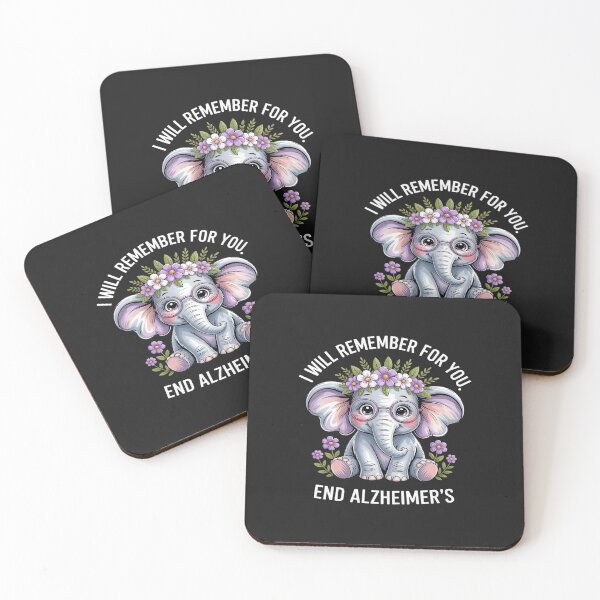 Item preview, Alzheimer's Awareness Elephant Remember End designed and sold by TAYLOROUSDALE.