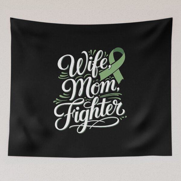 Item preview, Liver Cancer Awareness Green Ribbon Wife Mom Fighter designed and sold by RonnasJackson.