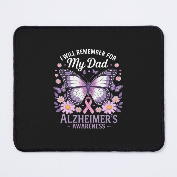 Item preview, Alzheimers Awareness Will Remember My Dad Butterfly Daughter designed and sold by TAYLOROUSDALE.