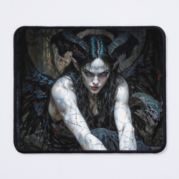 Item preview, Gothic Lilith Fantasy Illustration designed and sold by AliceWhiteDF.
