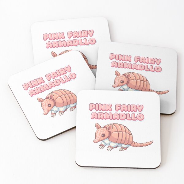 Item preview, Pink Fairy Armadillo Cute Animal Gift designed and sold by Gilded Dreams.
