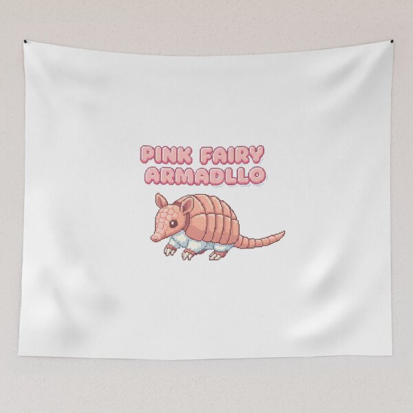 Item preview, Pink Fairy Armadillo Cute Animal Gift designed and sold by Gilded Dreams.