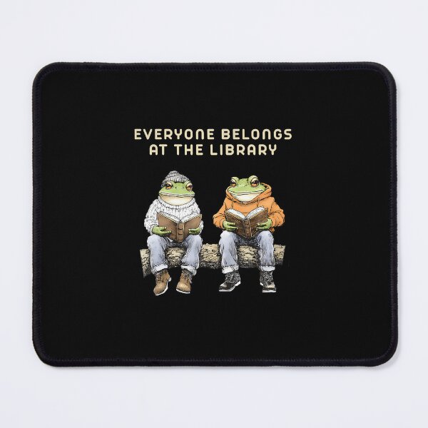 Item preview, Everyone Belongs At The Library Frog Reading Book Lovers designed and sold by scottsurswab.