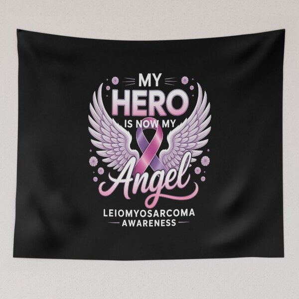 Item preview, My Hero Is Now My Angel Leiomyosarcoma Awareness Patient designed and sold by RonnasJackson.